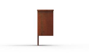 mobilier stradal, cos de gunoi, montat pe stalp
