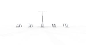mobilier stradal, stand de biciclete, pentru roata