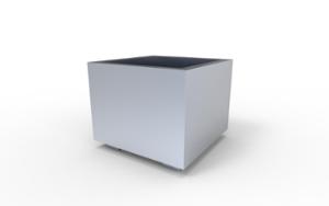 mobilier stradal, jardiniera, mobile (compatibil pentru mufa de jante), rectangular, otel