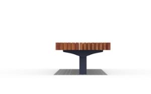 mobilier stradal, banca, scanduri verticale, scaune din lemn