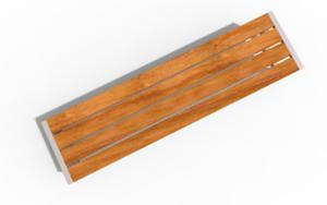 mobilier stradal, banca, logo, scaune din lemn
