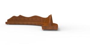 mobilier stradal, sezuturi, fata-dubla, modular, spatar din lemn, scaune din lemn, spatar inalt