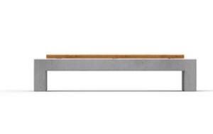 mobilier stradal, banca, beton, beton finisat, scaune din lemn
