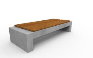 mobilier stradal, banca, beton, beton finisat, scaune din lemn
