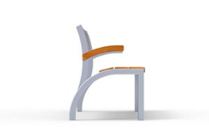 mobilier stradal, sezuturi, spatar din otel, scaune din lemn
