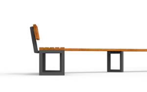 mobilier stradal, banca, sezuturi, modular, spatar din lemn, scaune din lemn