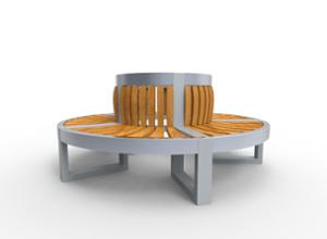 mobilier stradal, sezuturi, pret per 1 metru, lungimea masurata pe partea mai lunga, spatar din lemn, curbat, scaune din lemn