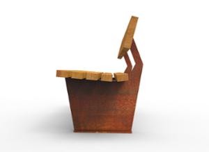 mobilier stradal, sezuturi, spatar din lemn, scaune din lemn