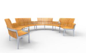 mobilier stradal, sezuturi, modular, spatar din lemn, curbat, cotiera, scandinavian line, scaune din lemn, masa mica
