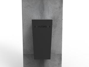 mobilier stradal, cos de gunoi, atasat la perete