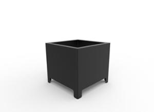 mobilier stradal, jardiniera, corten, mobile (compatibil pentru mufa de jante), rectangular, otel
