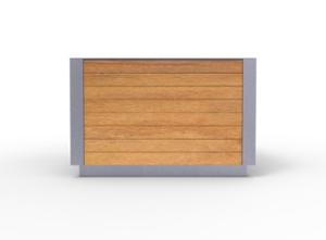 mobilier stradal, jardiniera, lemn, rectangular