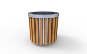 mobilier stradal, jardiniera, lemn, curbat