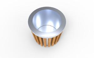 mobilier stradal, jardiniera, lemn, curbat