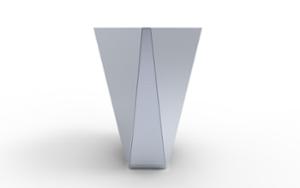 mobilier stradal, jardiniera, rectangular, otel