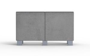 mobilier stradal, beton, beton finisat, jardiniera, mobile (compatibil pentru mufa de jante), rectangular