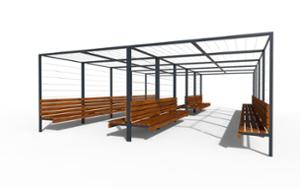 mobilier stradal, altele, sezuturi, fata-dubla, spatar din lemn, pergola, scaune din lemn