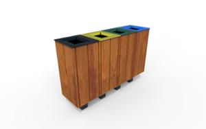 mobilier stradal, cos de gunoi, volum mare, montat pe stalp, capac montat cu stift, segregare completa, segregarea preliminara