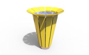 mobilier stradal, cos de gunoi, corten, volum mare, otel