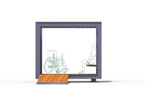 mobilier stradal, altele, accesibil pentru persoane cu handicap, acoperis, vizualizarea acoperisului