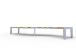mobilier stradal, banca, scanduri orizontale, curbat, scandinavian line
