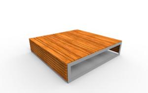 mobilier stradal, banca, fata-dubla, modular, scaune din lemn