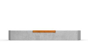 mobilier stradal, banca, beton, beton finisat, curbat, scaune din lemn