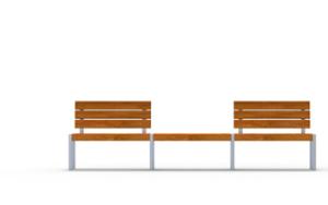 mobilier stradal, fata-dubla, banca, sezuturi, modular, spatar din lemn, scaune din lemn