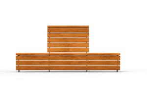 mobilier stradal, sezuturi, modular, spatar din lemn, scaune din lemn, spatar inalt