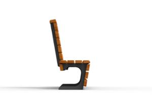 mobilier stradal, sezuturi, modular, spatar din lemn, scaune din lemn, spatar inalt