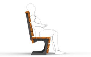 mobilier stradal, sezuturi, modular, spatar din lemn, scaune din lemn, spatar inalt