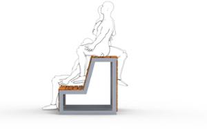 mobilier stradal, sezuturi, pentru adolescenti, spatar din lemn, scaune din lemn, spatar inalt