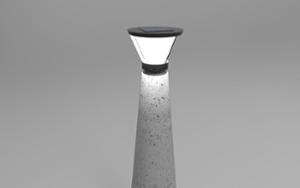 mobilier stradal, bolard, solar, beton, beton finisat