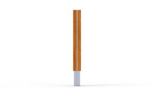 mobilier stradal, bolard, lemn