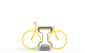 mobilier stradal, beton, beton finisat, protectie cauciuc, stand de biciclete, suport bicicleta, suporturi multiple, de sine statator