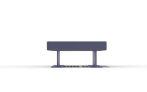 mobilier stradal, banca, fata-dubla, industrial