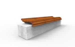 mobilier stradal, banca, beton, beton finisat, scaune din lemn
