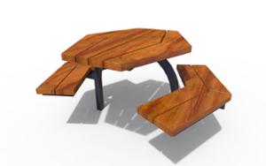 mobilier stradal, banca, set picnic, accesibil pentru persoane cu handicap, scaune din lemn, masa