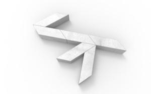 mobilier stradal, banca, beton, beton finisat, modular