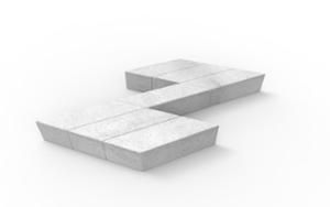 mobilier stradal, banca, beton, beton finisat, modular