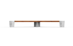 mobilier stradal, banca, beton, beton finisat, modular, scaune din lemn