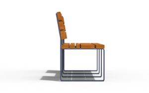 mobilier stradal, banca, sezuturi, fata-dubla, modular, spatar din lemn, scaune din lemn