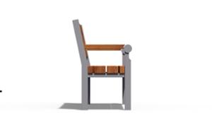 mobilier stradal, sezuturi, spatar din lemn, scaune din lemn, retro