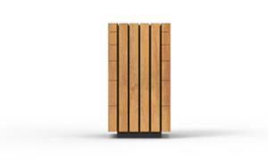 mobilier stradal, cos de gunoi, capac montat cu stift