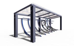 mobilier stradal, altele, stand de biciclete, vertical, acoperis, acoperis pentru biciclete, suporturi multiple