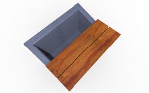 mobilier stradal, jardiniera, banca, beton, beton finisat