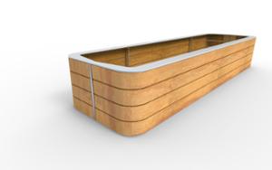 mobilier stradal, jardiniera, lemn