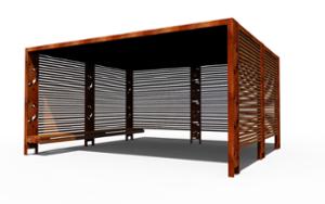 mobilier stradal, altele, corten, pergola, acoperis
