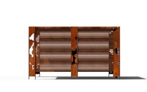 mobilier stradal, altele, corten, pergola, acoperis