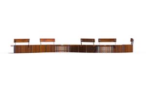 mobilier stradal, banca, sezuturi, pret per 1 metru, lungimea masurata pe partea mai lunga, modular, curbat, scaune din lemn